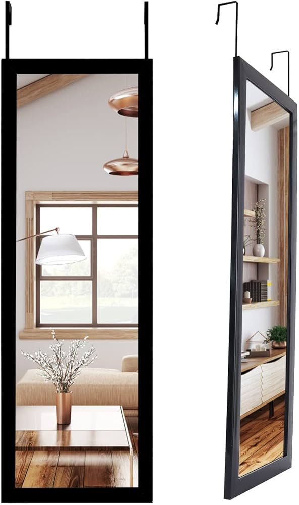 Mirrorize Full Length Over The Door Mirror, Long Door Hanging Mirror, Large Mirrors for Wall Full... | Amazon (US)