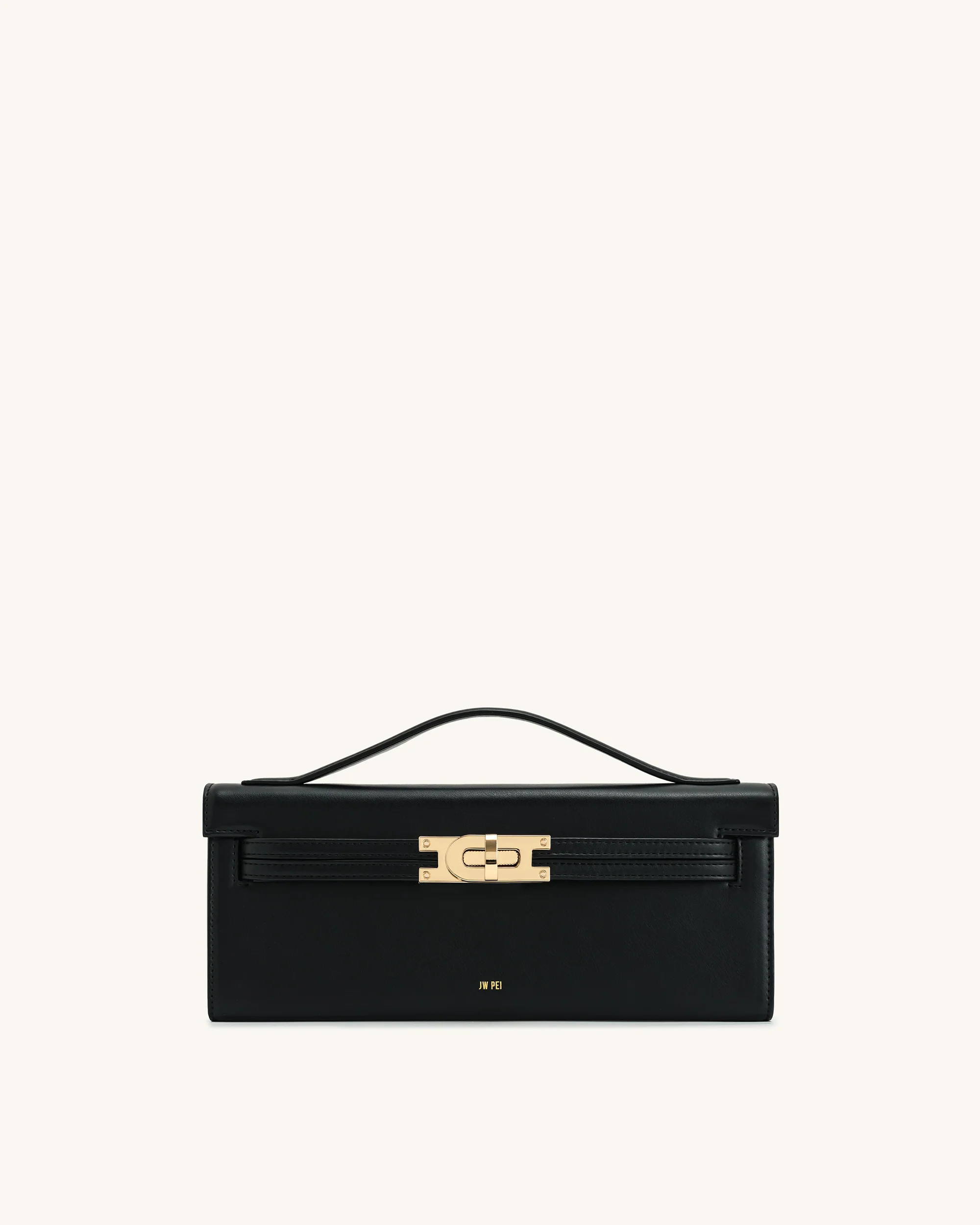 Bria Structured Top Handle Bag - Black | JW PEI US