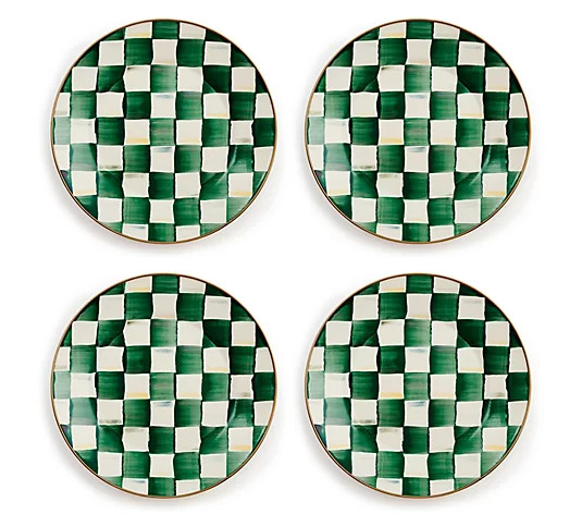MacKenzie- Childs Set of 4 Dinner Plates - QVC.com | QVC