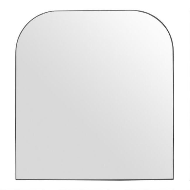 Black Arched Mira Vanity Mirror | World Market