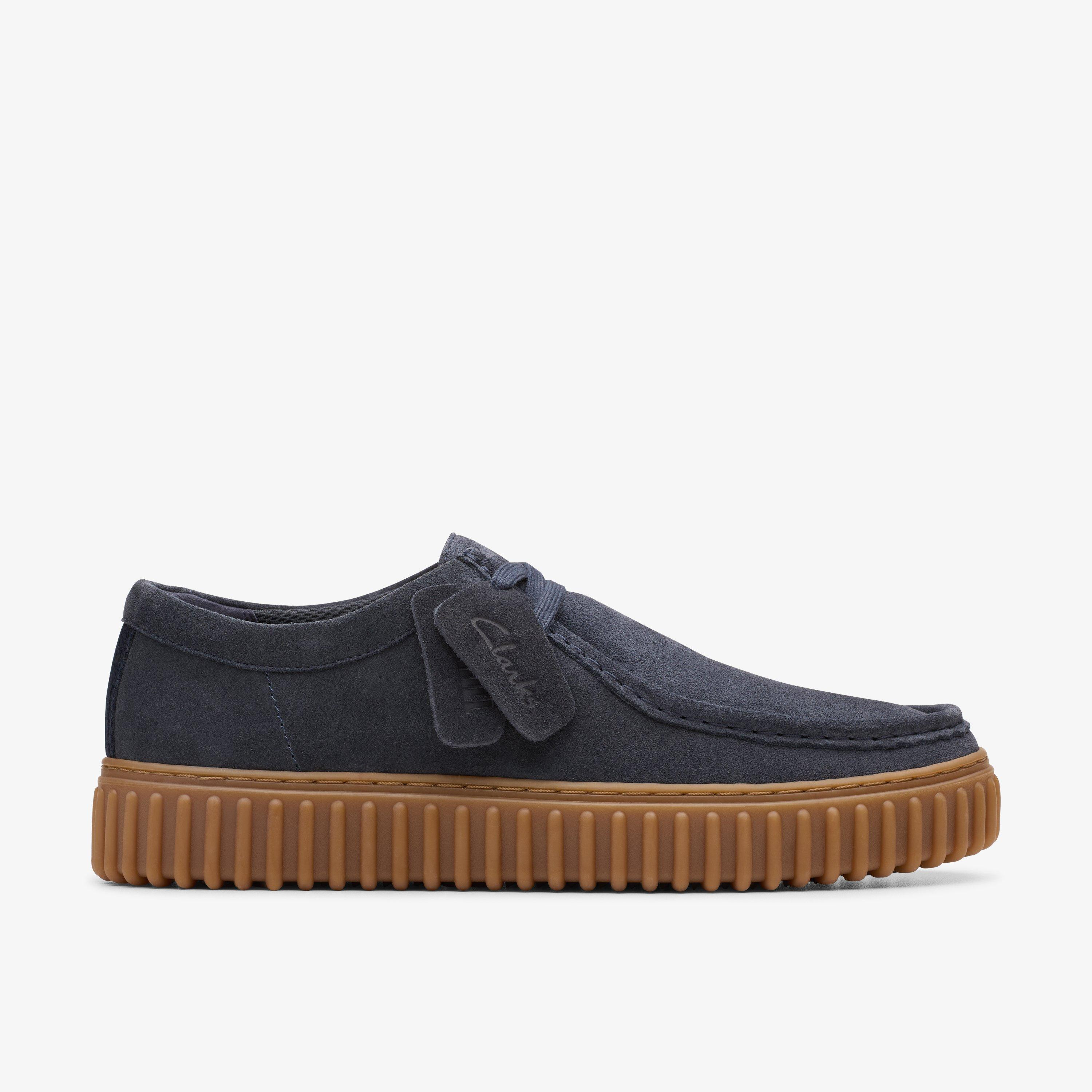 Men's Torhill Lo Navy Suede Shoes | Clarks US | Clarks (US)