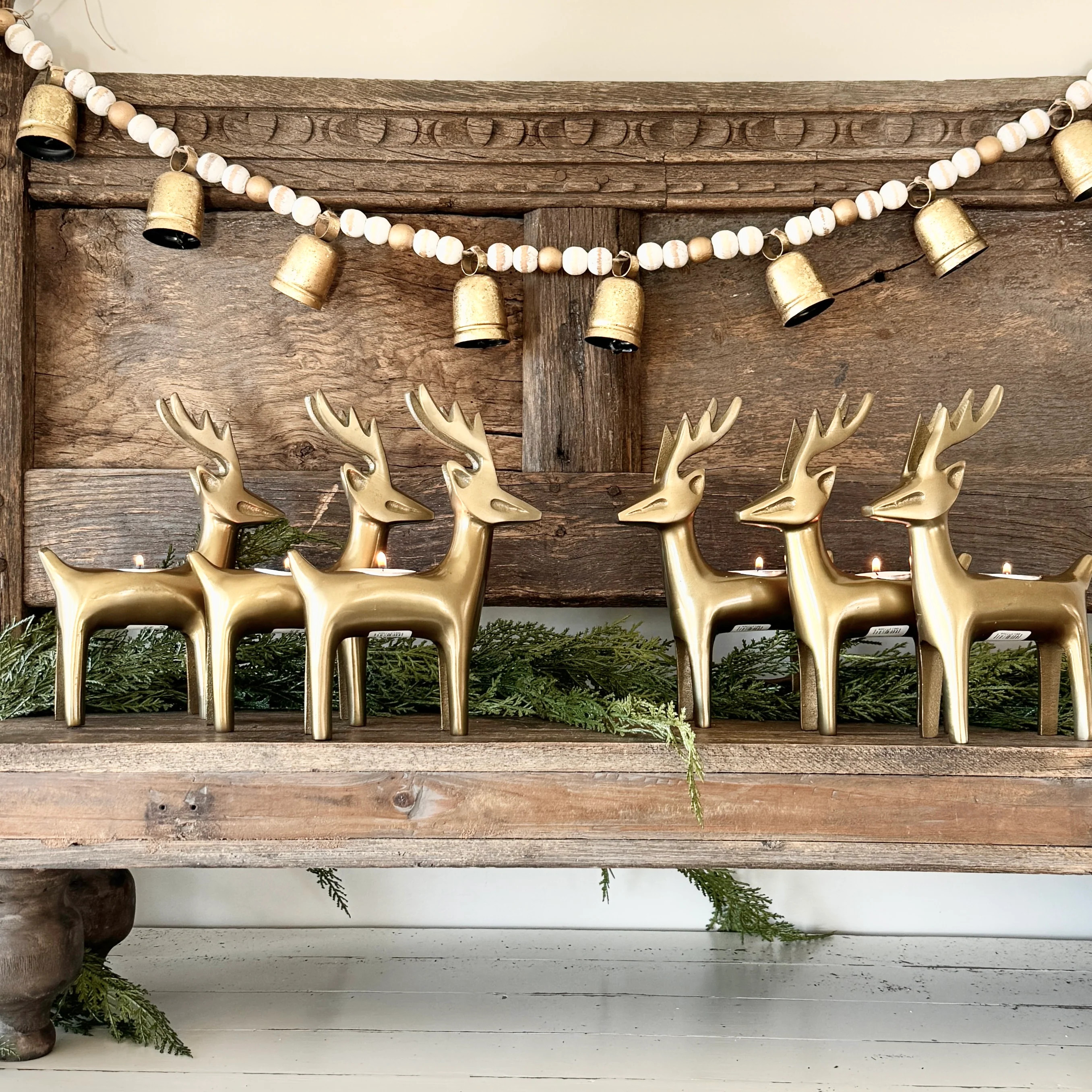 Reindeer Tea Light Holders- Set of Six 50% OFF SALE | Interior Delights