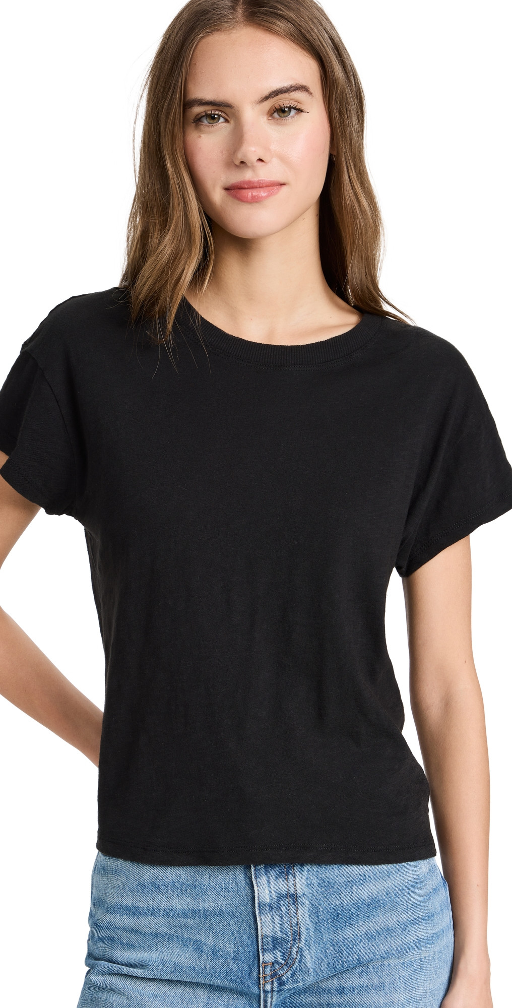 Z Supply Modern Slub Tee Black S | Shopbop