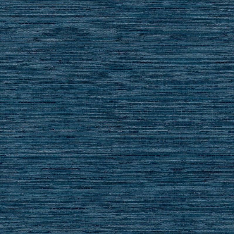 RoomMates Grasscloth Blue Peel & Stick Wallpaper | Target