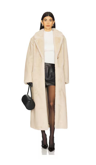 Darelle Faux Fur Maxi Coat in Angora | Revolve Clothing (Global)