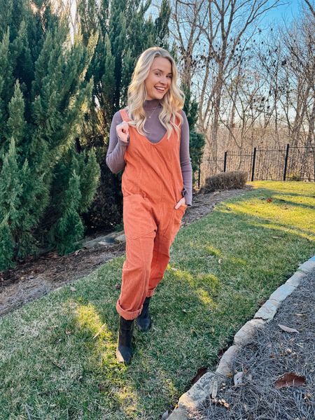 G in size S overalls & long sleeve / so cute for all out TN Vol fans!! Everything runs true to size! 

#LTKstyletip #LTKfindsunder100 #LTKshoecrush