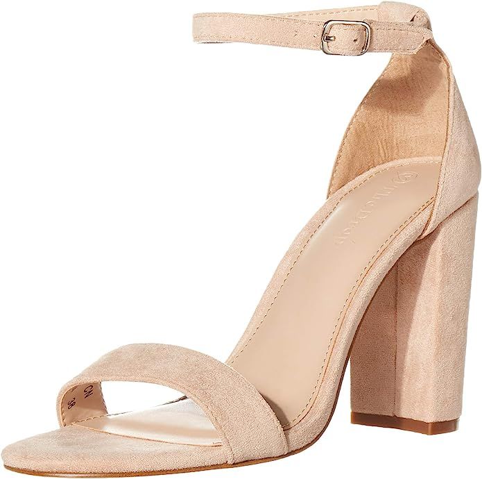 The Drop Women's Rebecca Strappy High Block Heel Sandal | Amazon (US)