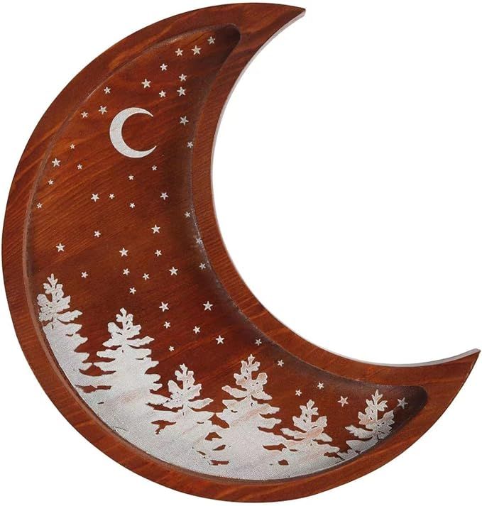 SSISSI Forest Crescent Moon Tray - Crystal Holder Trinket Jewelry Display Ring Woodland Nursery M... | Amazon (US)