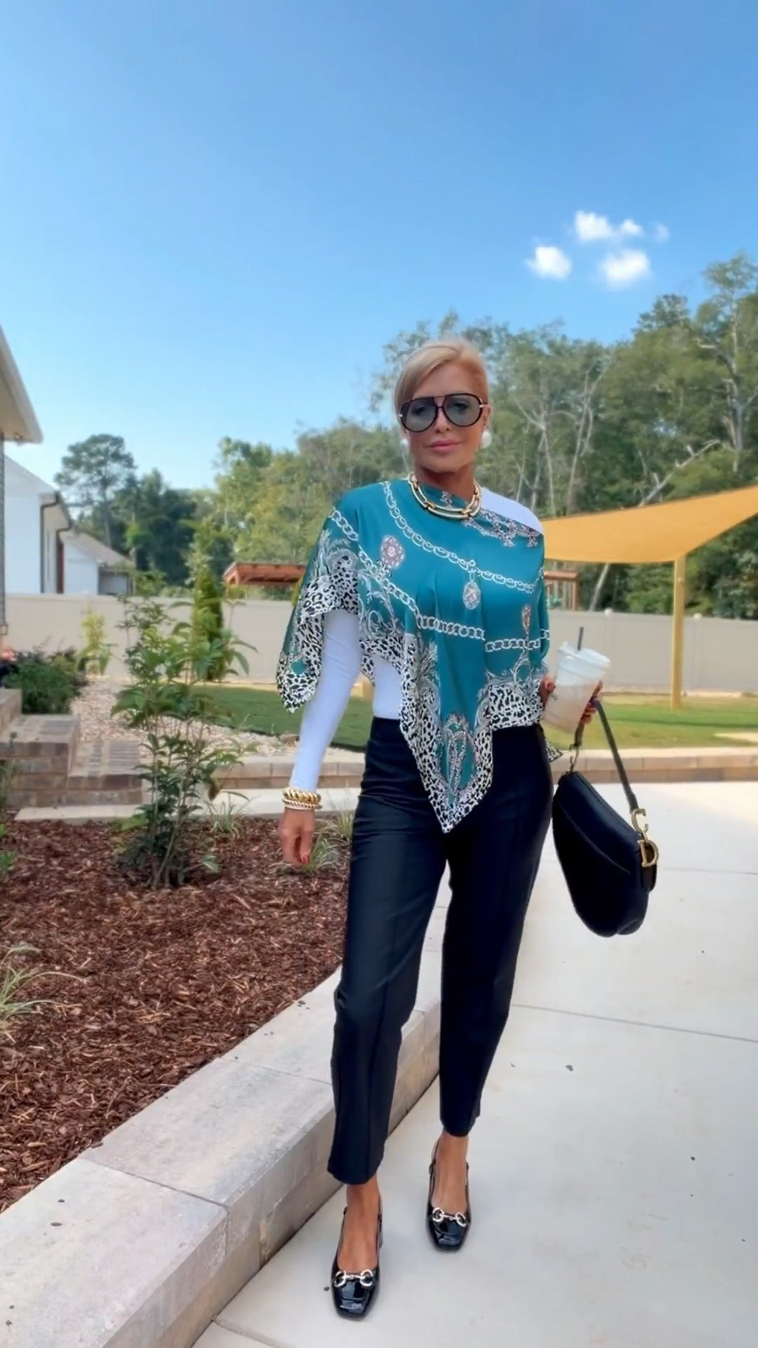 How is this beautiful poncho only $34.95 (and it’s not Anthro). It’s one size & so fun to style!
Sizes I’m wearing 
Cullottes/27 chefs kiss💋
Leather pants/sm 🫶🏼
Knit tops/med
Rouched skirt/sm (I’m wearing the rouching on the sides)

#LTKvlog #LTKootd #LTKOver40