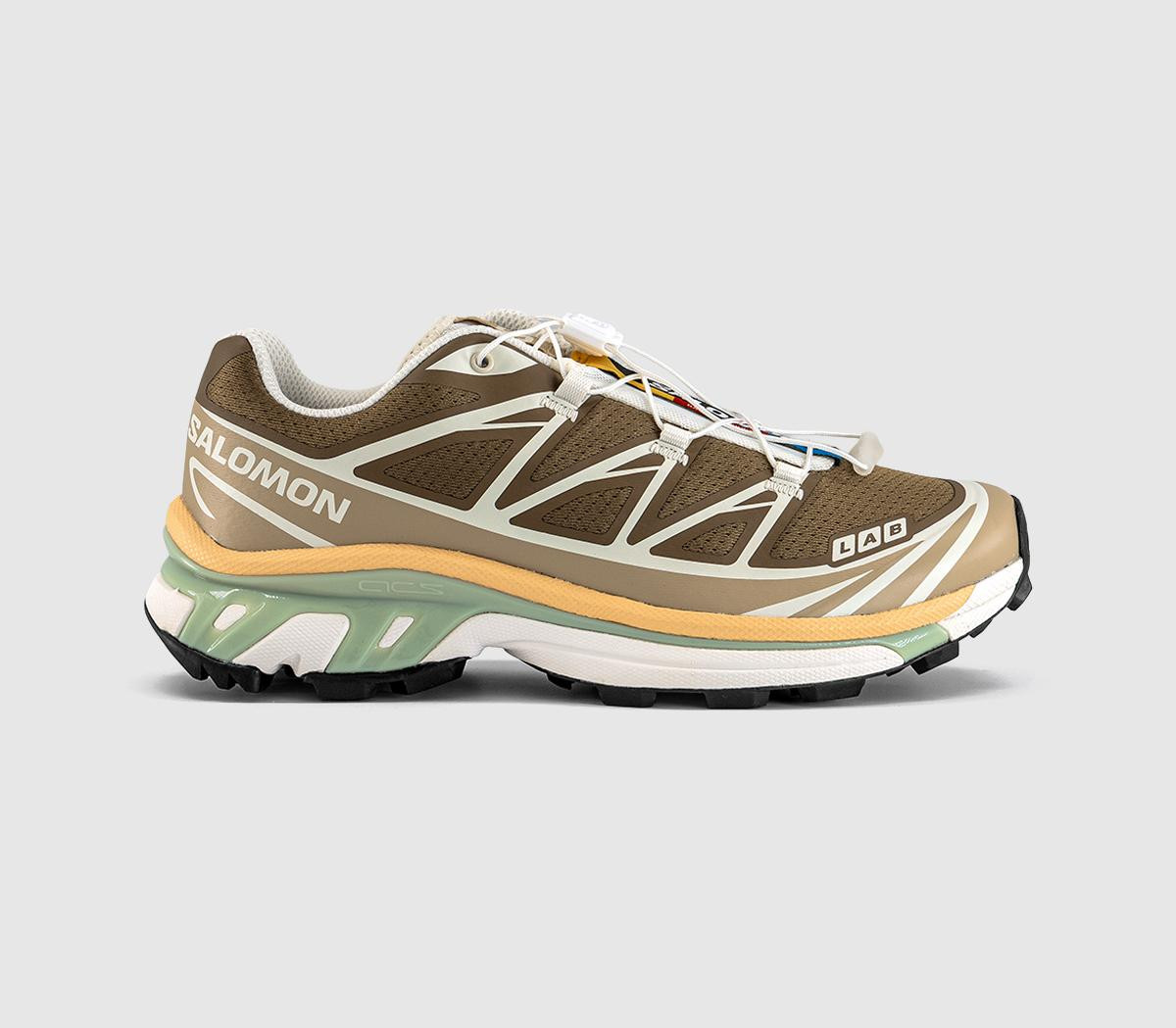 Salomon XT-6 Trainers Coyote Brown Safari Sahara Sun, 7.5 | Office Shoes (UK)