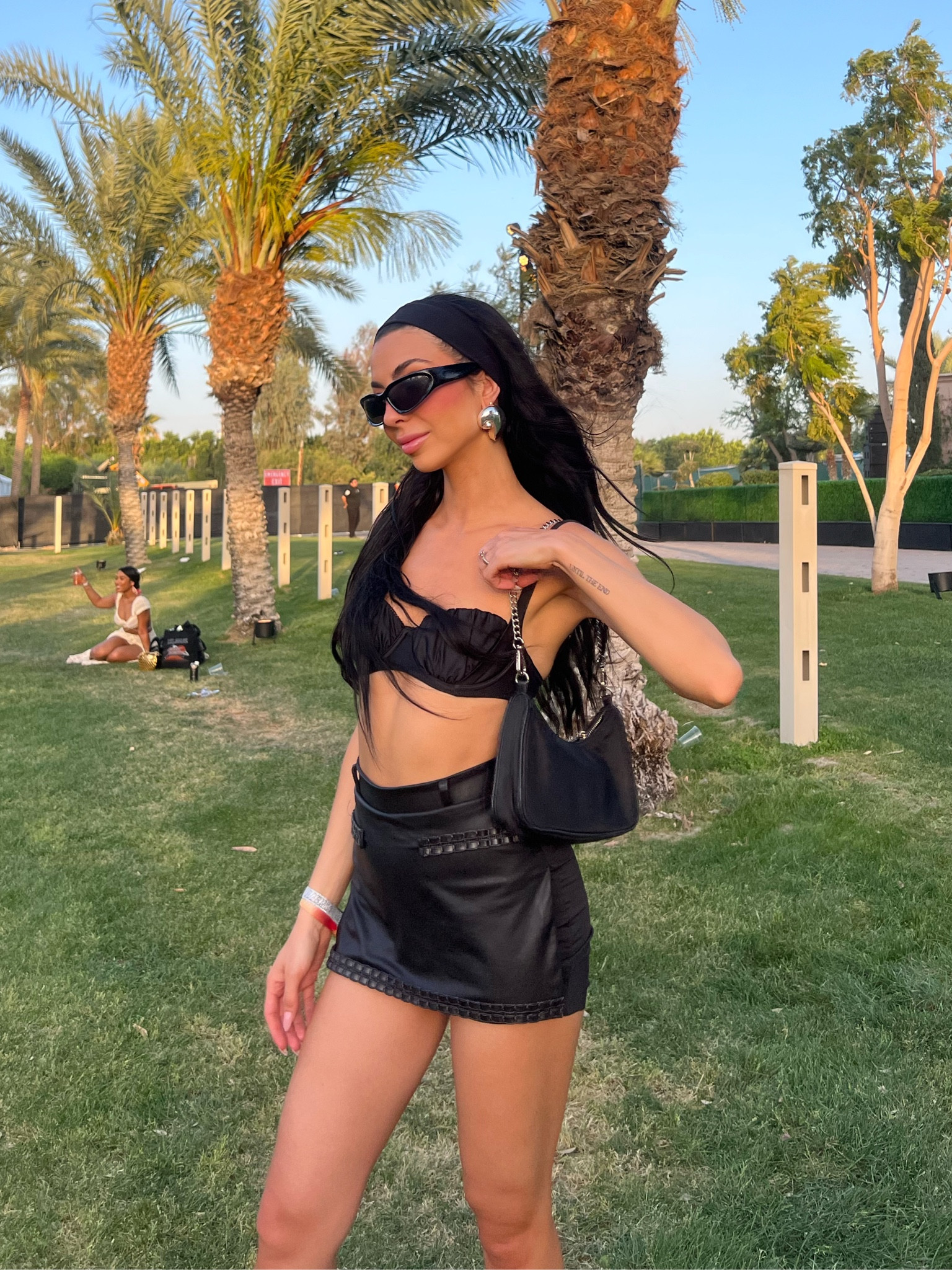 An all black festival moment. My skort was custom made but I’ve linked similar 

#LTKstyletip #LTKswim #LTKFestival