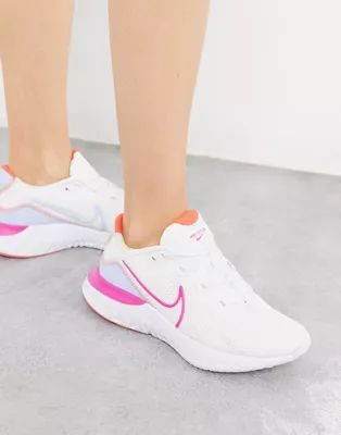 Nike Running Renew Run sneakers in white | ASOS (Global)