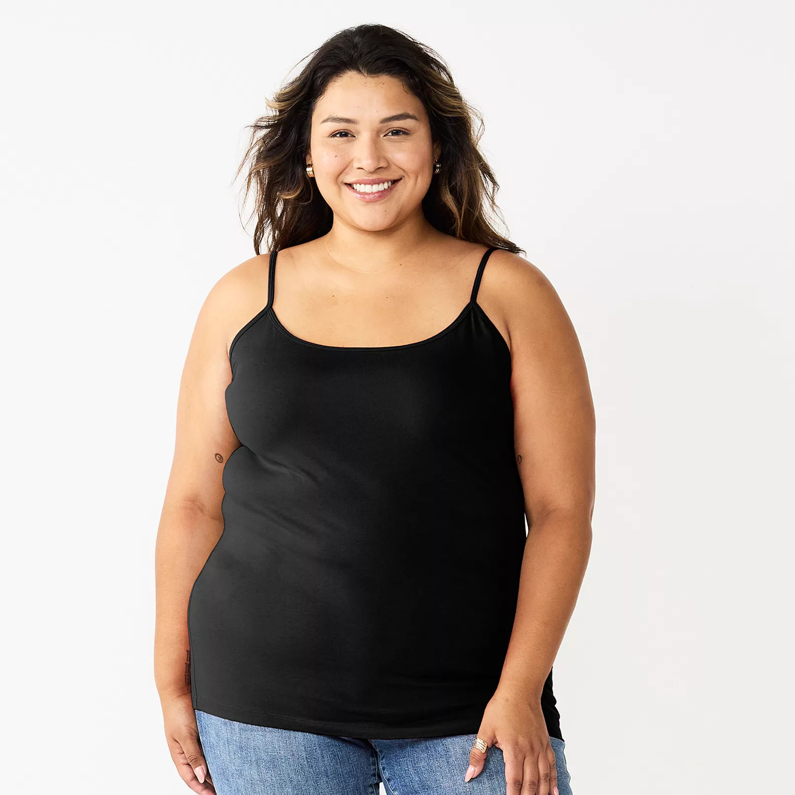 Plus Size Sonoma Goods For Life® Spaghetti Strap Cami | Kohl's