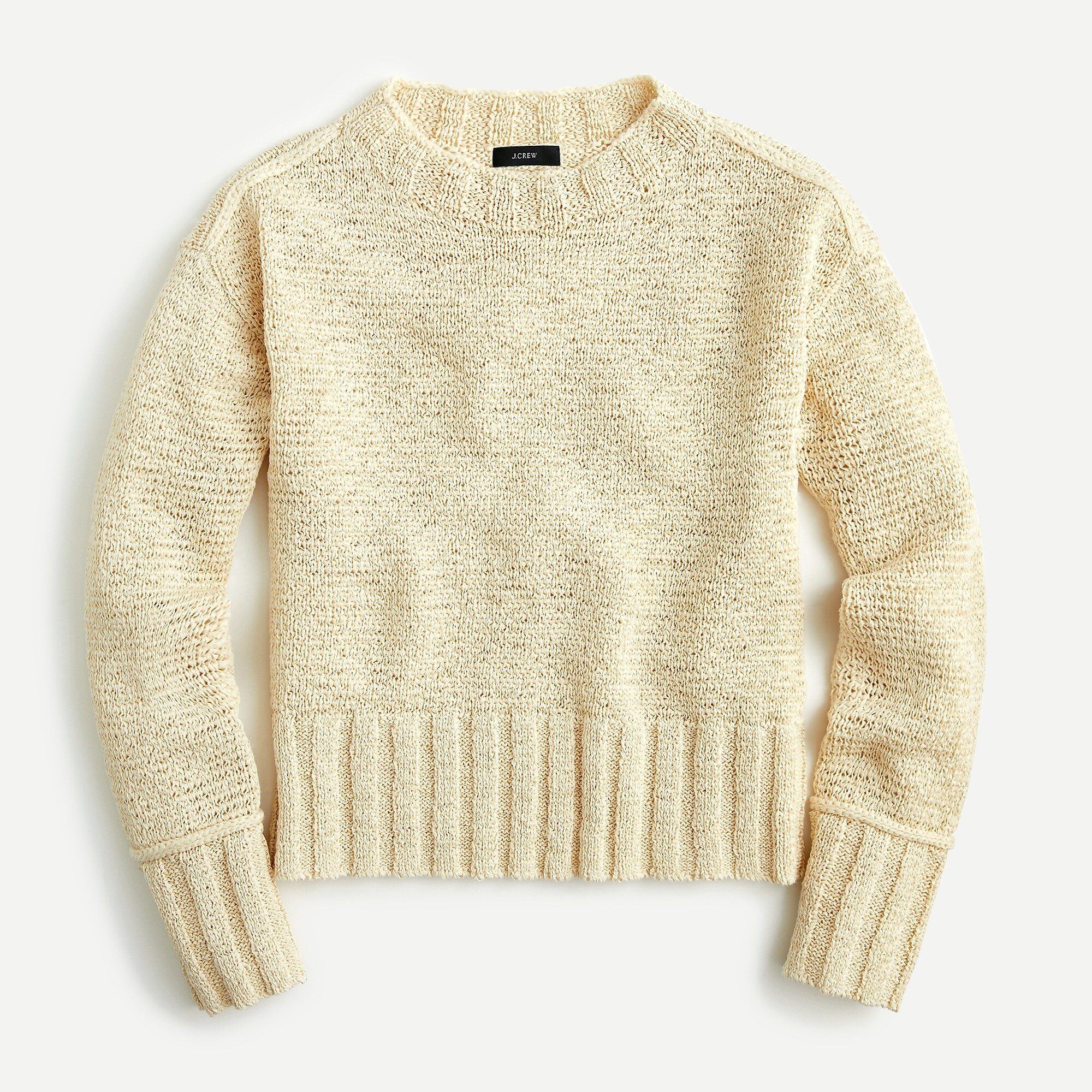 Wide-rib crewneck sweater | J. Crew US
