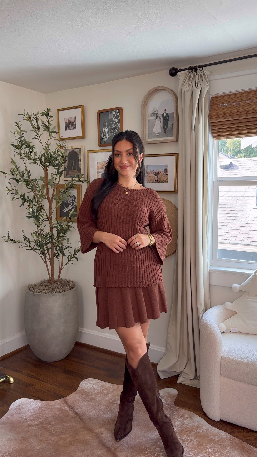 Holiday/thanksgiving outfit idea! Wearing an XS (sized down 1), 8 in boots

*my exact products are the first 2 linked 

#LTKSeasonal #LTKHoliday #LTKFindsUnder100