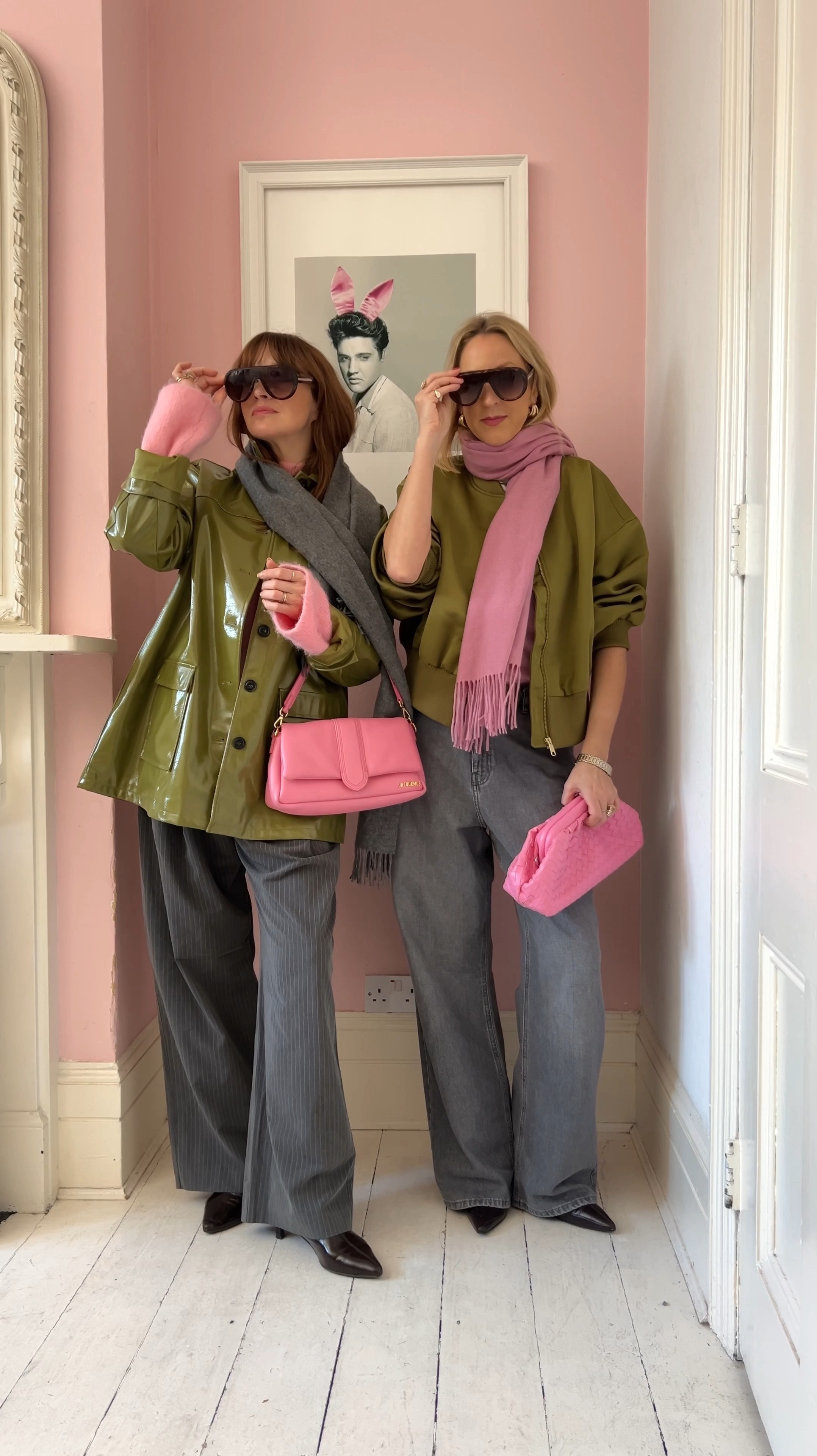 Colour combinations - grey, khaki and candy pink 

#LTKstyletip #LTKuk