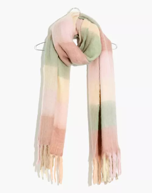 Brushed Pastel Plaid Scarf | Madewell