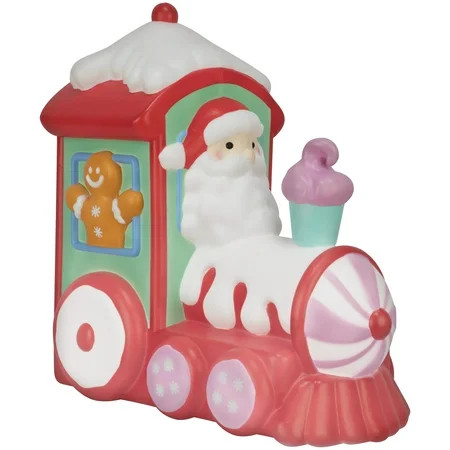 Lighted Blow Mold Train Outdoor Christmas Decoration, Multicolor, 20", by Holiday Time | Walmart (US)