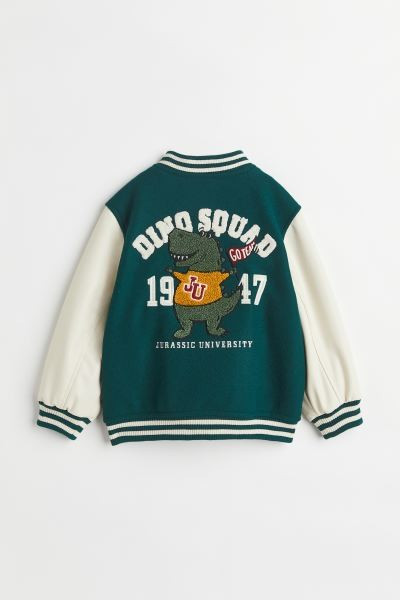 Appliquéd Baseball Jacket | H&M (US + CA)