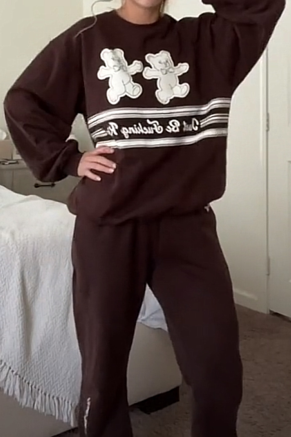 The Mayfair Group Just Be Fucking Kind Sweat-set in Brown

#LTKSeasonal #LTKstyletip #LTKfit