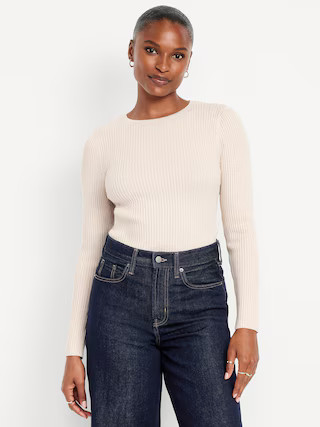 SoSoft Lite Rib Crew-Neck Sweater | Old Navy (US)