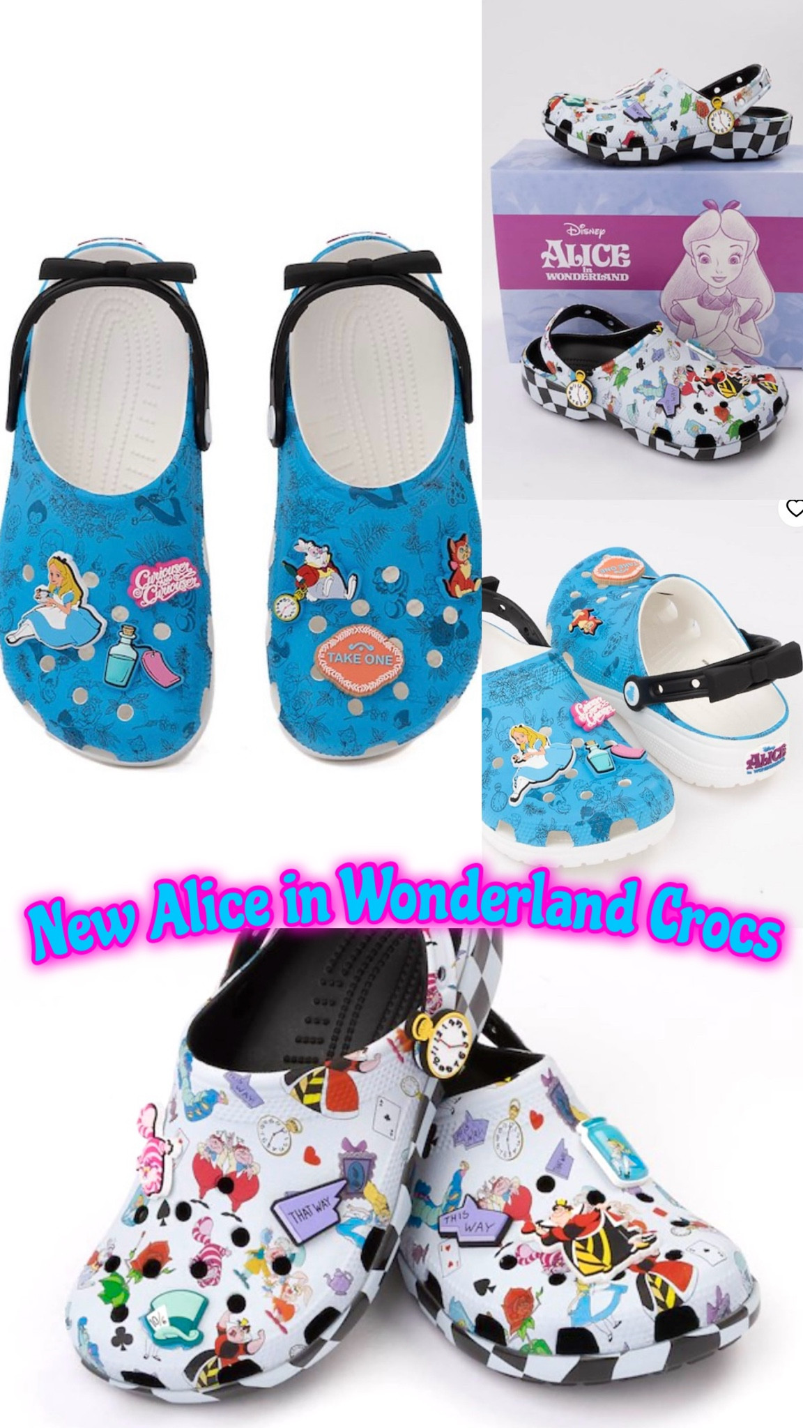New Alice in Wonderland Crocs
