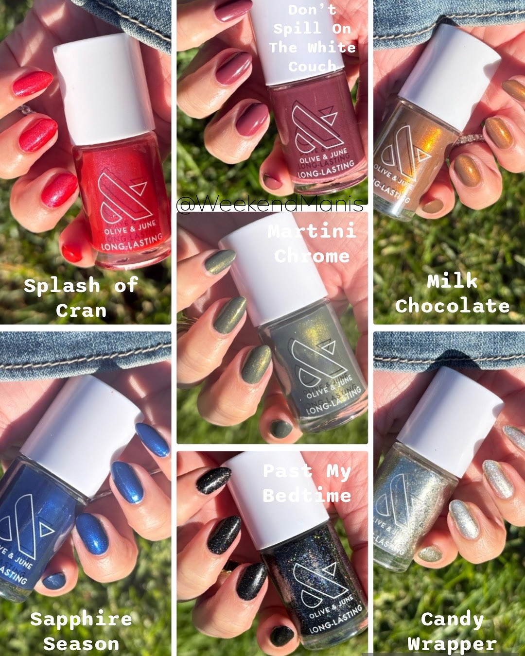 (PR) SURPRISE! For the first time ever, O&J is spicing things up with a new limited edition holiday collection, just in time to celebrate the Cyber Sale! Instead of $85 (a $138 value), you can snag the entire Holiday 2024 Collection with 7 polishes and all the tools you need, for only $63.75! ✨

🙏 I would be so grateful if you shopped with my link, and don’t forget to use 25OFF from 11/14 to 12/2/2024! Everything on OliveandJune.com is 25% off - it’s their best sale of the year and when I stock up on all gifts and essentials! 💞

Stay tuned for my color comparisons and full mani pictures as well! 💅🏻 You can read my thoughts on all the colors on my Facebook page (also WeekendManis) 🥰

🍬 Candy Wrapper: crushed silver foil
💙 Sapphire Season: cool navy
🍫 Milk Chocolate: golden cocoa shimmer
🛋️ Don’t Spill On The White Couch: cool wine red*
🍸Martini Chrome: deep olive chrome
🍹Splash of Cran: iridescent cranberry shimmer
🌌 Past My Bedtime: midnight black with holographic glitter**

*Limited edition
**Limited edition gift with polish system orders

If you miss the sale, you can always use CARINA20 for 20% off first Olive and June Systems. Link in bio ♥️ I am so grateful whenever you shop through my link, it helps me stay in the program and allows me to continue to do these type of posts for you! 

#oliveandjune #oliveandjunepartner #oliveyourmani #theinstantmani #pressonnails #ojnails #perfectnails #diymanicure #💅byPoppy #olivemymani #WeekendManis #quickdry #winternails #oliveandjunecandywrapper #oliveandjunesapphireseason #oliveandjunemilkchocolate #oliveandjunedontspillonthewhitecouch #oliveandjunemartinichrome #oliveandjunesplashofcran #oliveandjunepastmybedtime #blackfriday #cybersale

#LTKHoliday #LTKBeauty #LTKGiftGuide