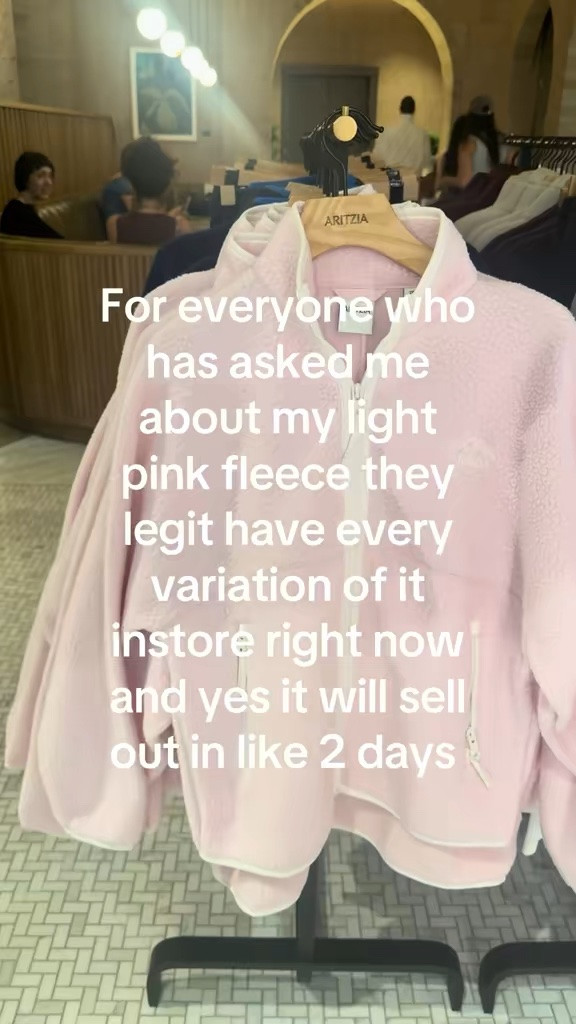 Aritzia pink Polartec 🩷

#LTKdayinmylife