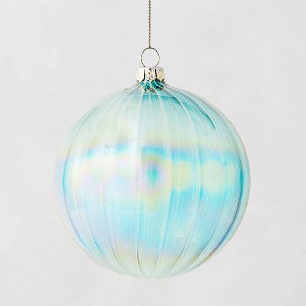 Turquoise Shimmer Ornament | Z Gallerie