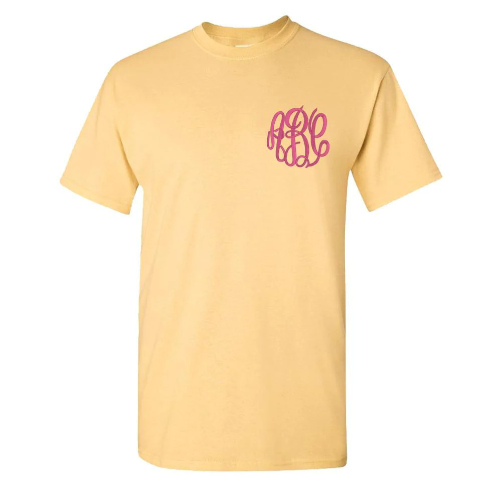 Monogrammed Basic T-Shirt | United Monograms