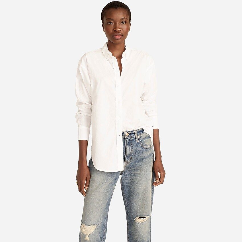 Relaxed-fit washed cotton poplin shirt | J.Crew US