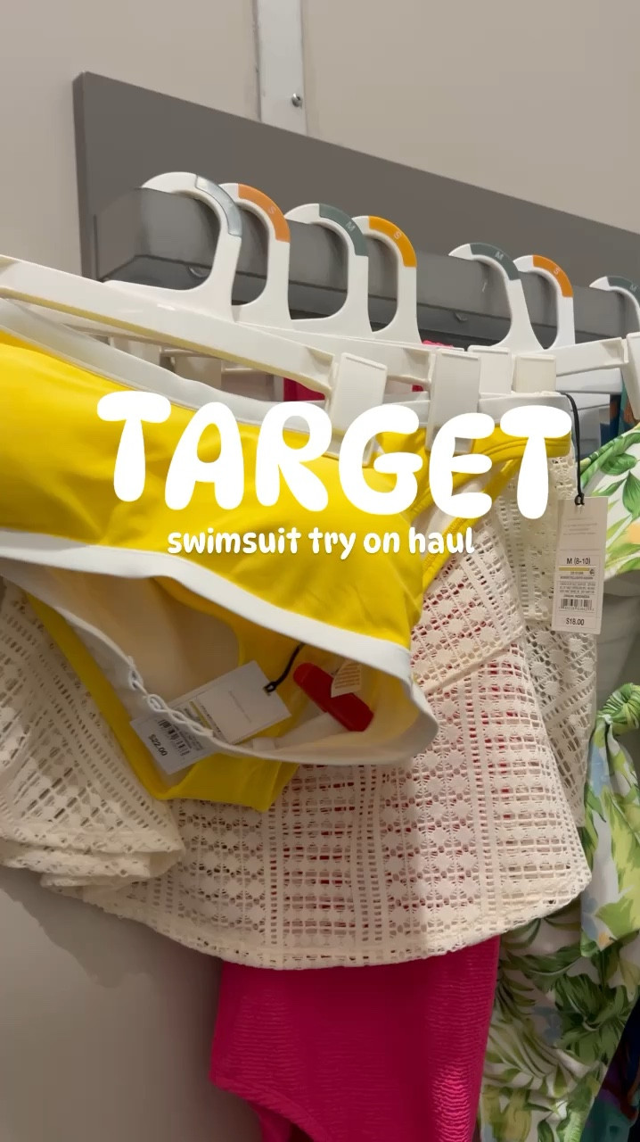 Target swim! 30% off until 4/13! So many good styles and colors!
Teal- size M
Pink- Size S
Blue strapless- Size M
Floral- Size S
Green tropical- size M (ordered S online)
Yellow- Size M

#LTKswim #LTKxTarget #LTKfindsunder50