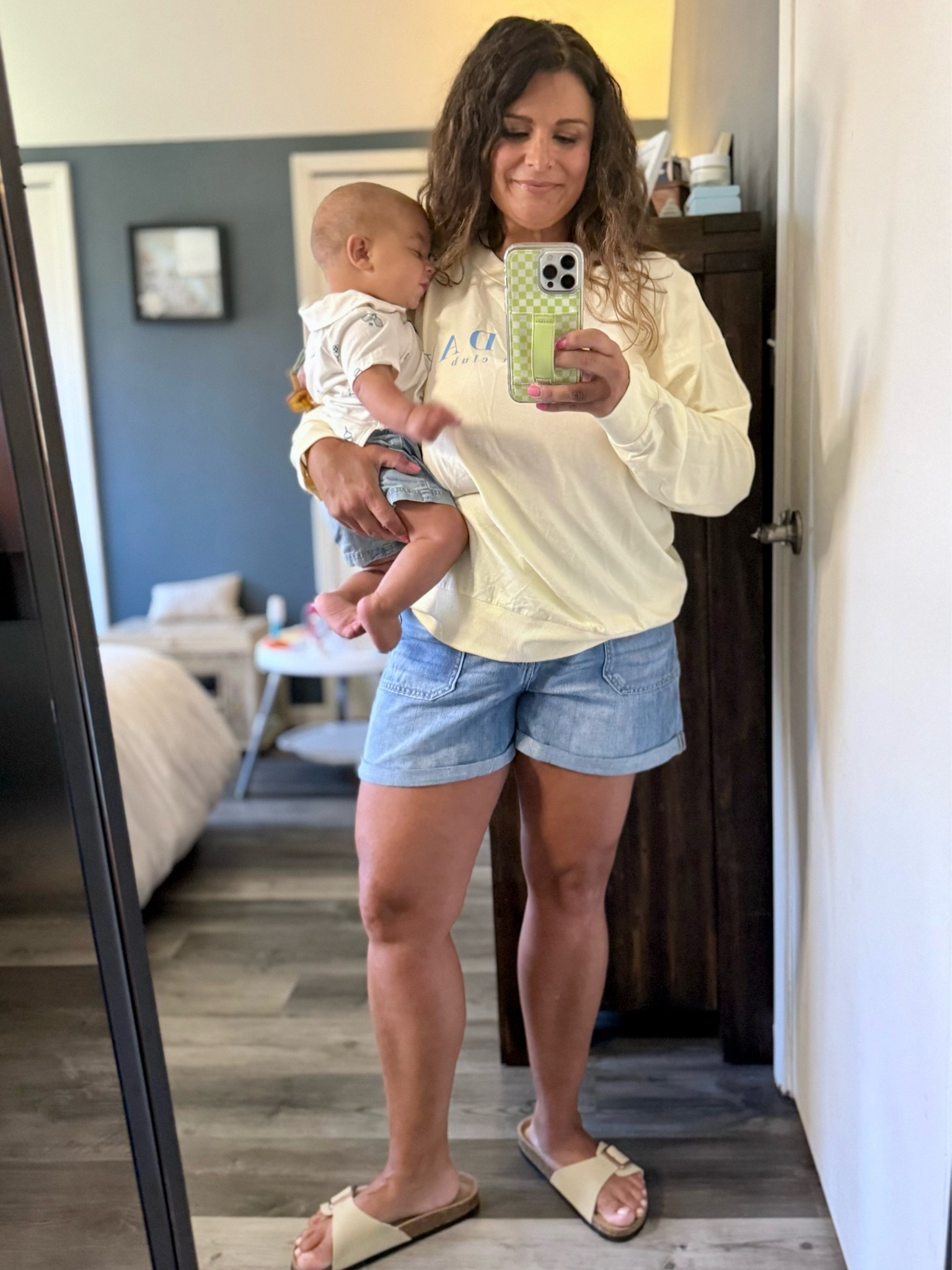 #kohlspartner Sunday reset outfit ☀️ comfy mom outfit from Kohl’s

Wearing the oversized Sonoma PJ tee in the prettiest sunny yellow + Wallflower 5” shorts with the best stretch + Sonoma slides. Basically my current uniform for chasing kids, holding a baby 24/7, and still wanting to feel cute and comfortable.

Easy throw-on pieces I’ve been reaching for nonstop lately.

@kohls #kohls #ad

Kohl’s outfit finds, comfy mom style, Sonoma tee, Wallflower shorts, casual everyday outfit, spring outfit, summer outfit, mom life outfit, lounge style, easy outfit ideas

#LTKdayinmylife #LTKBump #LTKMidsize