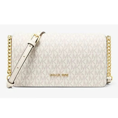 Michael Kors Women's Jet Set Medium Signature Logo Crossbody Bag (LightCreamMulti) 35F5GTVC8B-ltcream | Walmart (US)