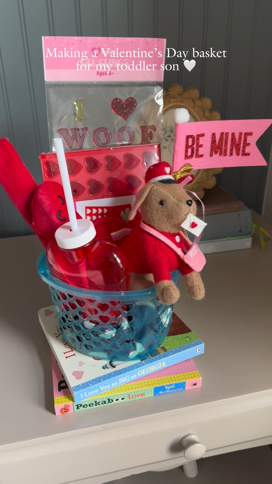 Making a Valentine’s Day basket for my toddler son! 💙 Most of these items I got from the dollar section! The “I Love You as Big as Georgia” book comes in versions for lots of different states! I linked a few but if you click on it, other options pop up 🫶

#LTKFamily #LTKSeasonal #LTKKids