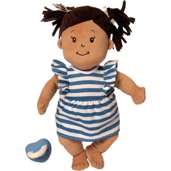 Baby Stella Doll Beige with Brown Pigtail | Maisonette