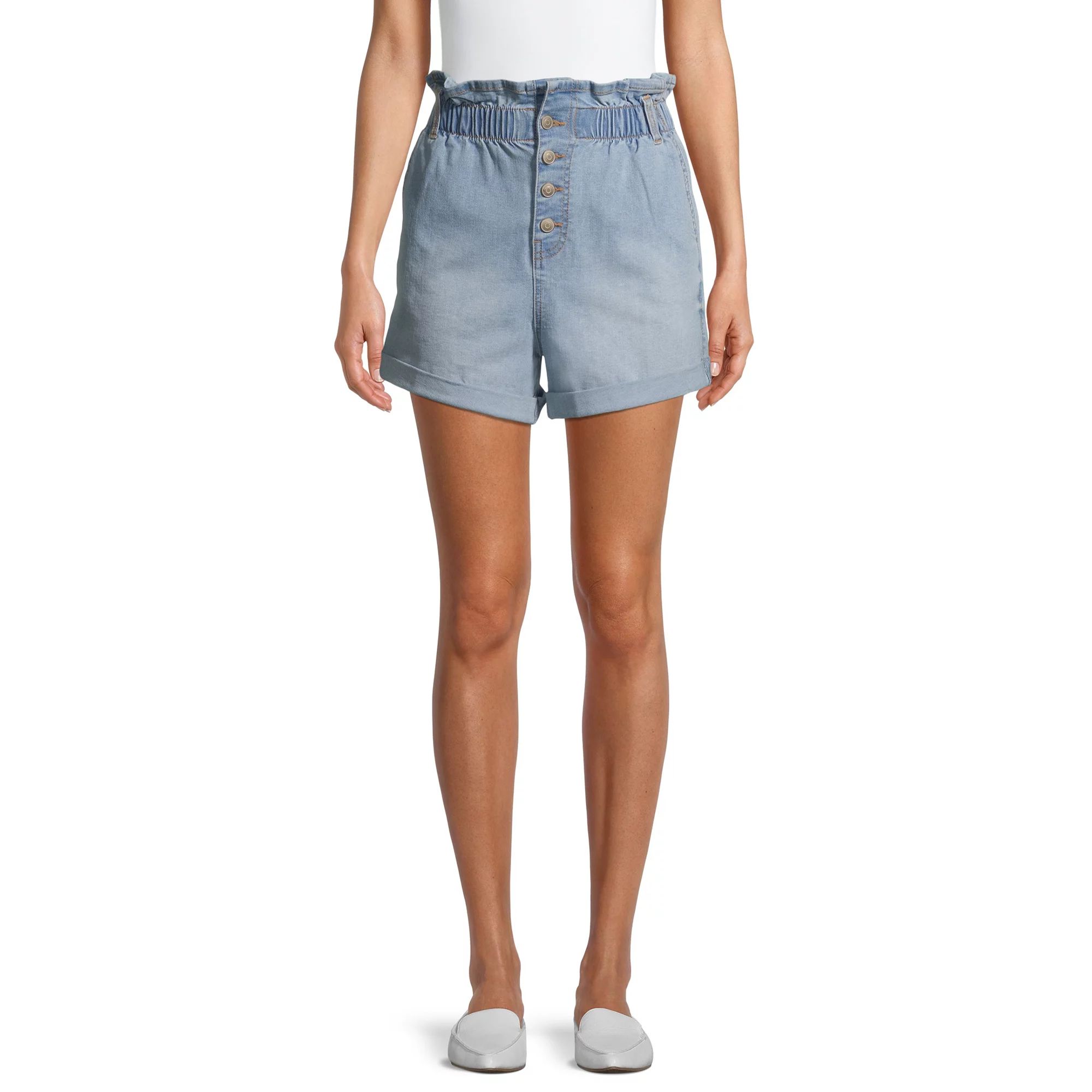 No Boundaries Junior’s Paperbag Shorts | Walmart (US)