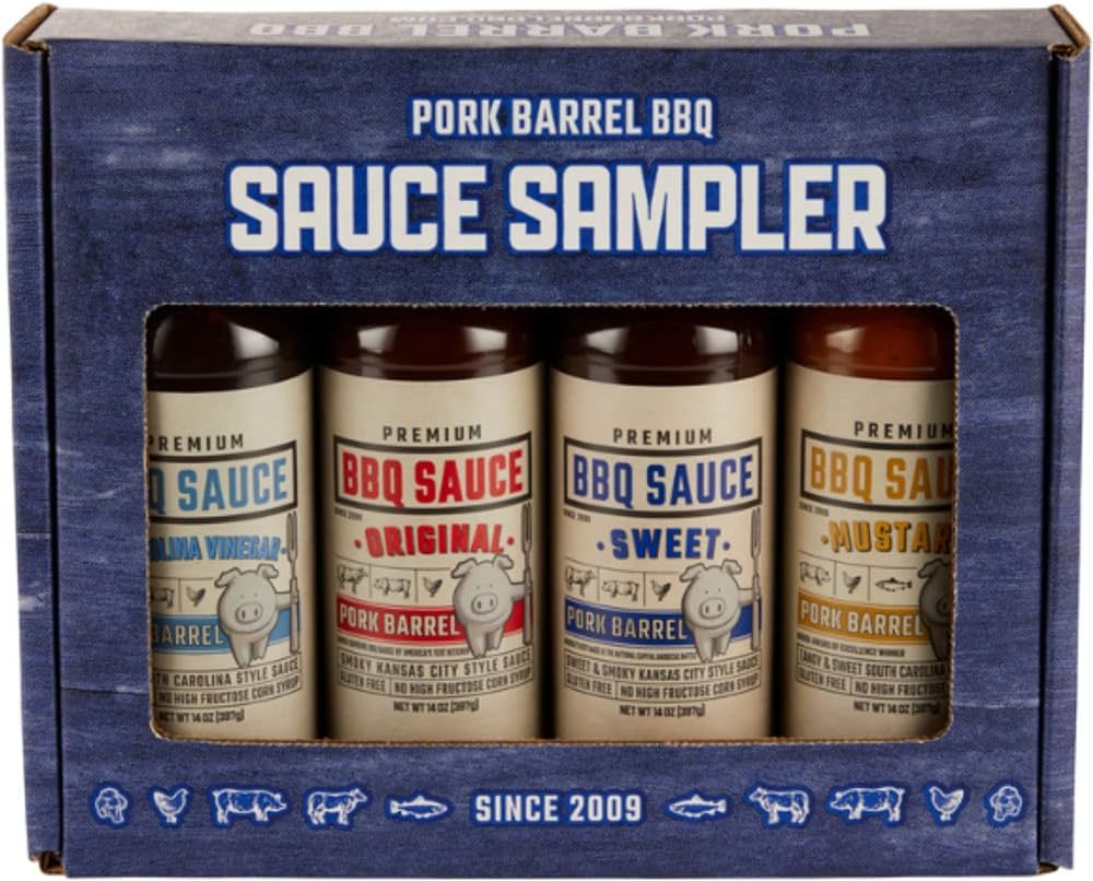 Pork Barrel BBQ Gifts for Men Set - BBQ Sauce Gift Set I The Ultimate Gift I Great on Chicken Win... | Amazon (US)