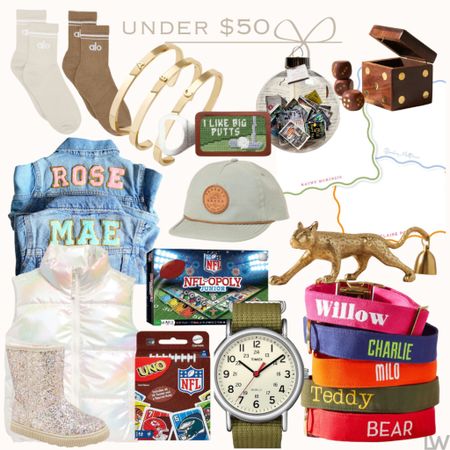 2023 under $50 gift guide // my can’t miss picks are the dog collars , girls sparkle boots and book ornament! 

#LTKfindsunder50 #LTKHoliday #LTKGiftGuide