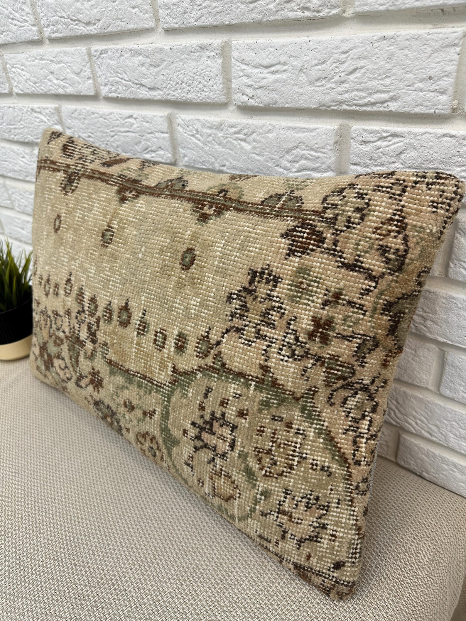 16x24 Turkish Rug Pillow Cover, Decor Pillow, Vintage Rug Pillow , Throw Rug Pillow Cover, Turkis... | Etsy (US)