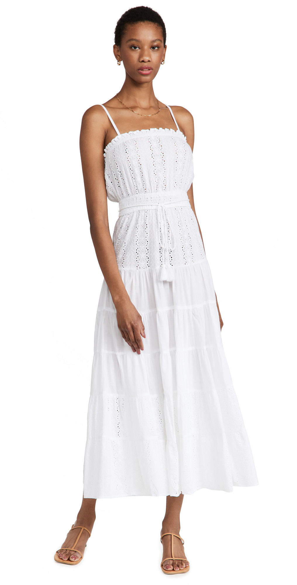Playa Lucila Eyelet White Maxi Dress | Shopbop