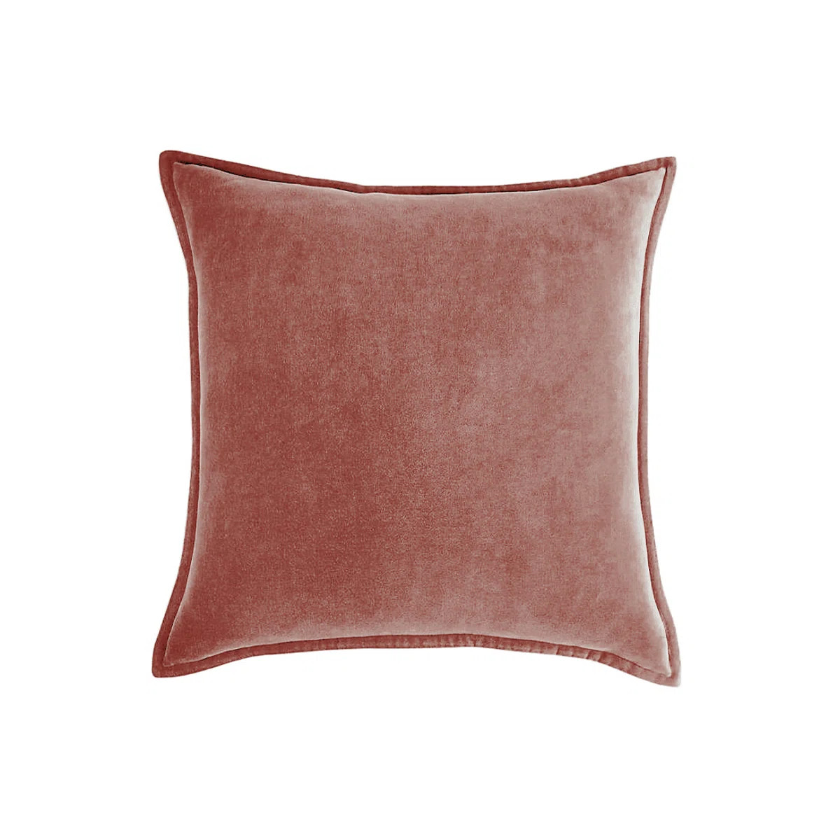Dusty Set of 2 Velvet Solid Colors Throw Pillows size  20"x20" with 580g each inserts (Set of 2) | Wayfair North America