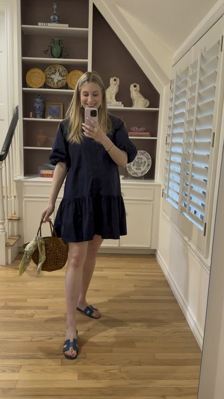I love this dress so much for maternity and bump style! It will be great postpartum and after baby too! Since it feels like summer in Dallas it is time to bust out my straw bag and sandals. I loved adding a fun handkerchief to my bag and tagged a similar one from the same brand! Hope everyone has a great weekend! 🩵

#LTKbump