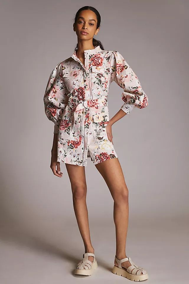 Mare Mare x Anthropologie Floral Mini Shirtdress | Anthropologie (US)