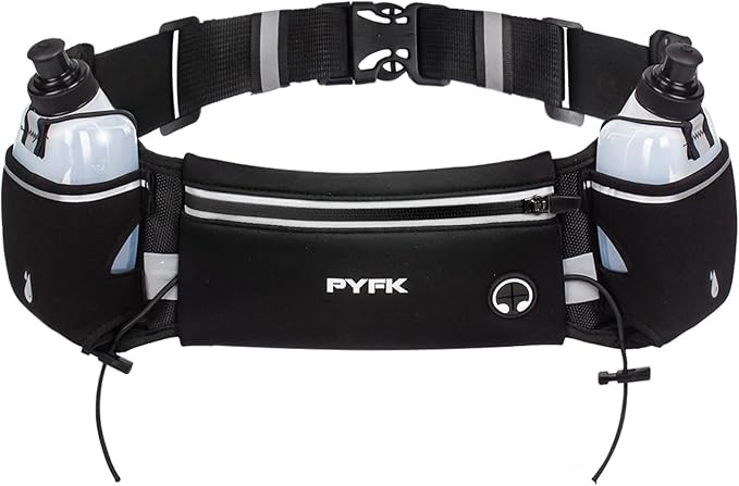 PYFK Running Belt with Water Bottles, Hydration Belt for Men and Women, Water Bottle Holder Runni... | Amazon (US)