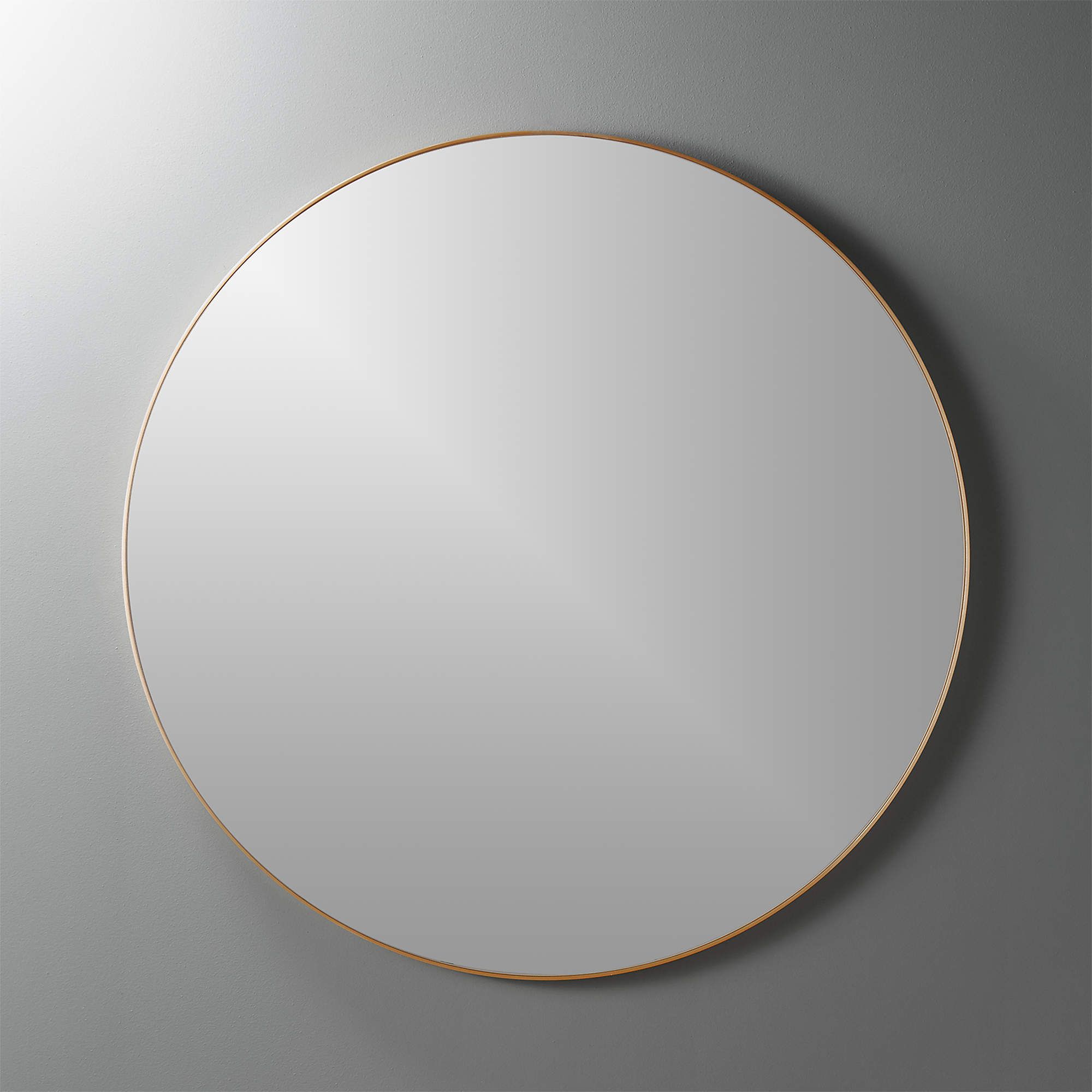 Infinity Brass Round Wall Mirror 36" | CB2