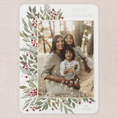 Traditional Berries Holiday Card | Shutterfly