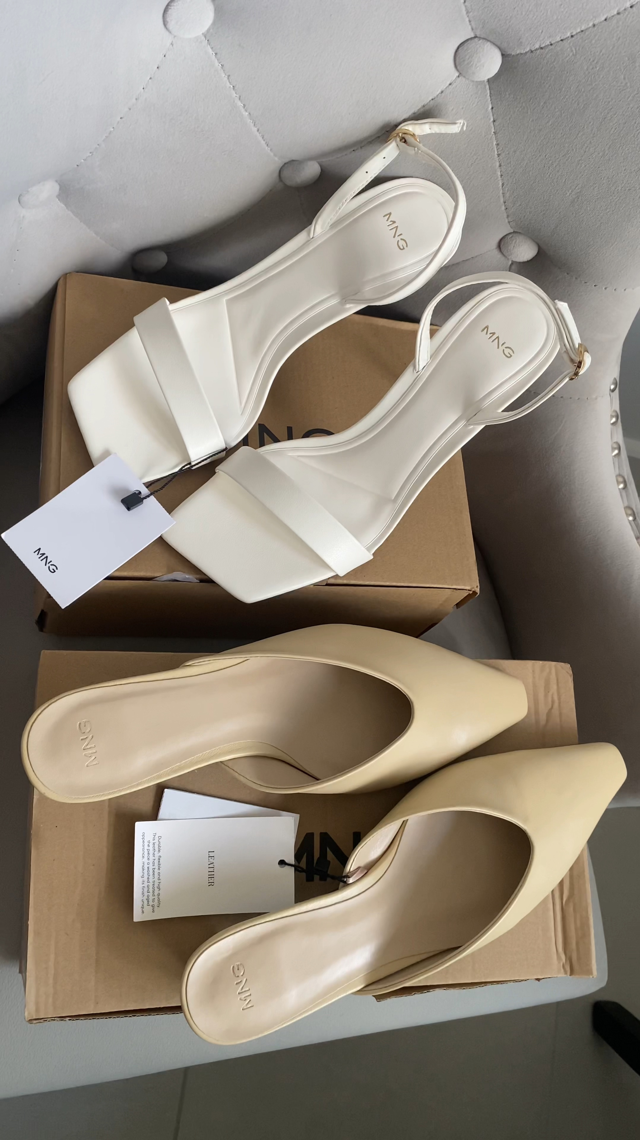 Mango new in 🫶🏼 the leather shoes are discounted in the sale!! They’re so comfy!! 

#shoes #mules #lowheelmules #sliponshoes #sandals #womensshoes #mango #mangonewin #mangohaul #mangooutfit 

#LTKstyletip #LTKSummerSale #LTKshoes