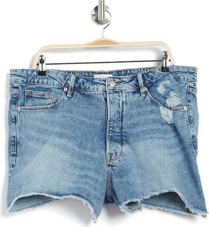 The Bombshell High Waist Raw Hem Cutoff Denim Shorts | Nordstrom Rack
