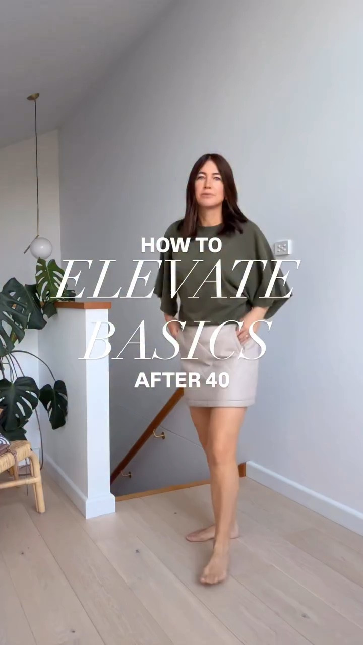 How to elevate basics after 40 🤎

Starting with a strong neutral base, a stone quilted leather skirt paired with a khaki tee with oversized sleeves for that balance of structure and ease.

The accessories do the work here. A black barrel leather bag and black loafers with gold studs to ground the look, while gold jewellery ties everything together and adds a polished finish.

This is how I approach everyday style, simple pieces, strong shapes and just enough detail to make it feel modern and considered.

Proof you don’t need more… you just need to style it differently ✨

Would you wear this for work or weekend?

OUTFIT DETAILS
T-shirt @zara.australia 
Quilted leather skirt @enapelly (thrifted)
Barrel bag @cosstores_au (old)
Gold studded loafers @baredfootwear 

Follow me for more outfit inspo and style ideas 🖤

#howtostyle #elevatedbasics #howtostylebasics #styleover40 #fashionover40